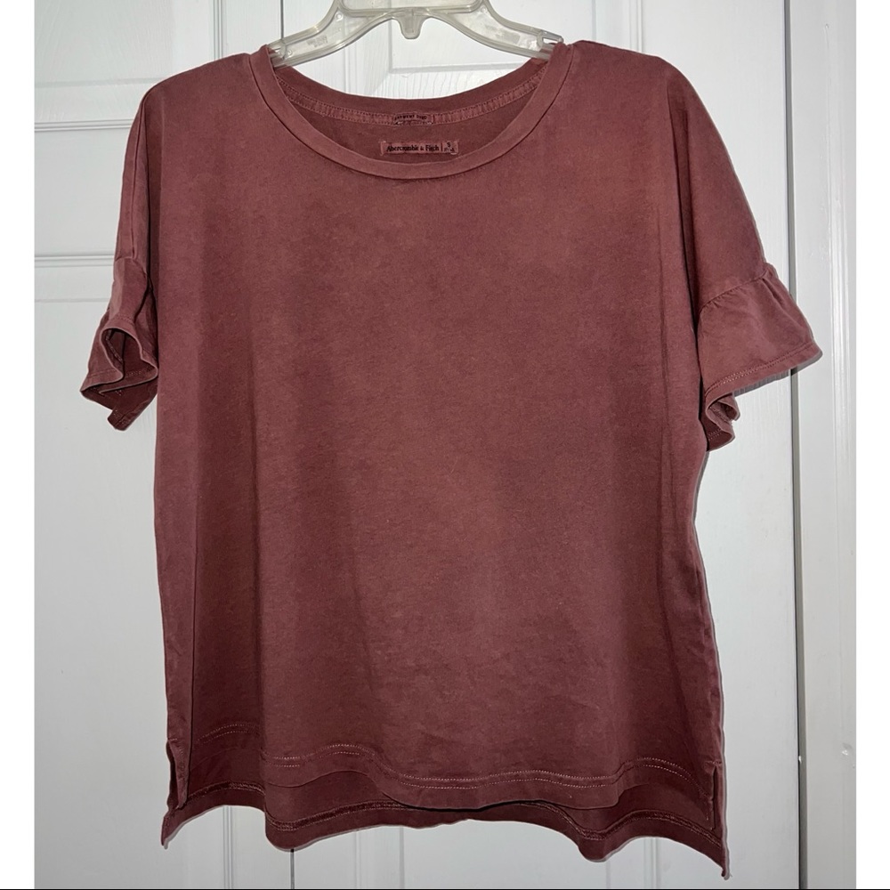 Maroon Abercrombie & Fitch Shirt